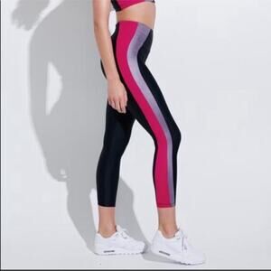 Lanston Sport | Peloton Mantra Black Colorblock High Waist 7/8 Leggings